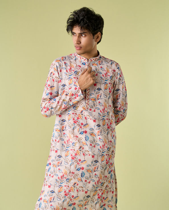 Diwas Men Cream Radiance Kurta Pajama