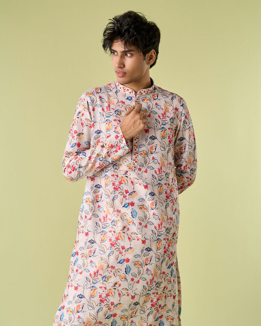 Diwas Men Cream Radiance Kurta Pajama