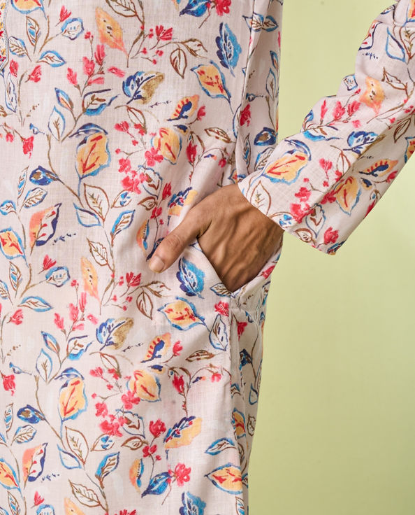 Diwas Men Cream Radiance Kurta Pajama