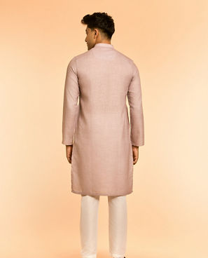 Diwas Men Artistic Floral Kurta in Blended Cotton