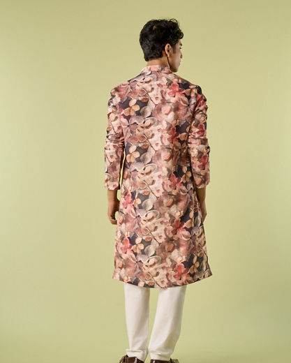 Diwas Men Regal Brown Kurta Pajama