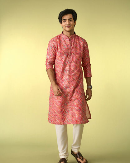 Diwas Men Coral Splendor Kurta Pajama