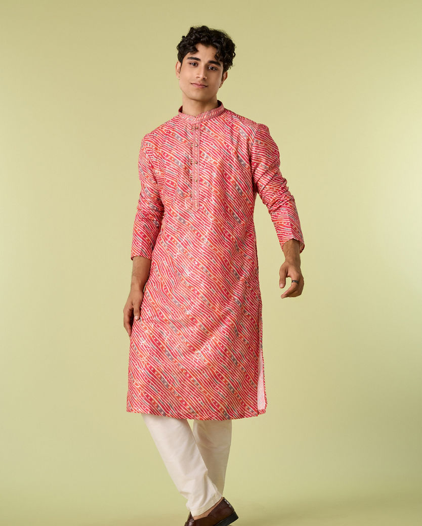 Diwas Men Coral Splendor Kurta Pajama