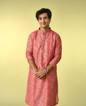 Diwas Men Coral Splendor Kurta Pajama
