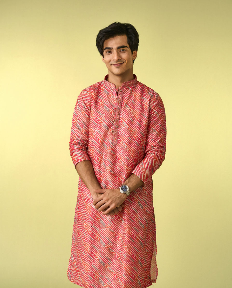 Diwas Men Coral Splendor Kurta Pajama
