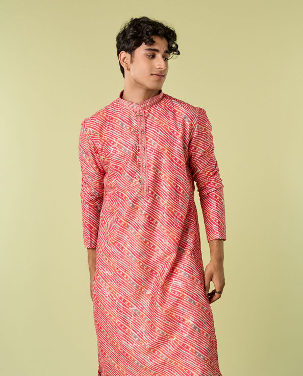 Diwas Men Coral Splendor Kurta Pajama