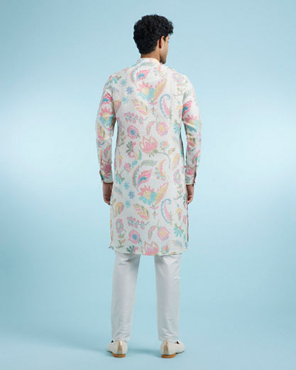 Diwas Men Cream Enchantment Kurta Pajama