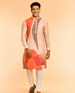 Diwas Men Beige Elegance Kurta Pajama