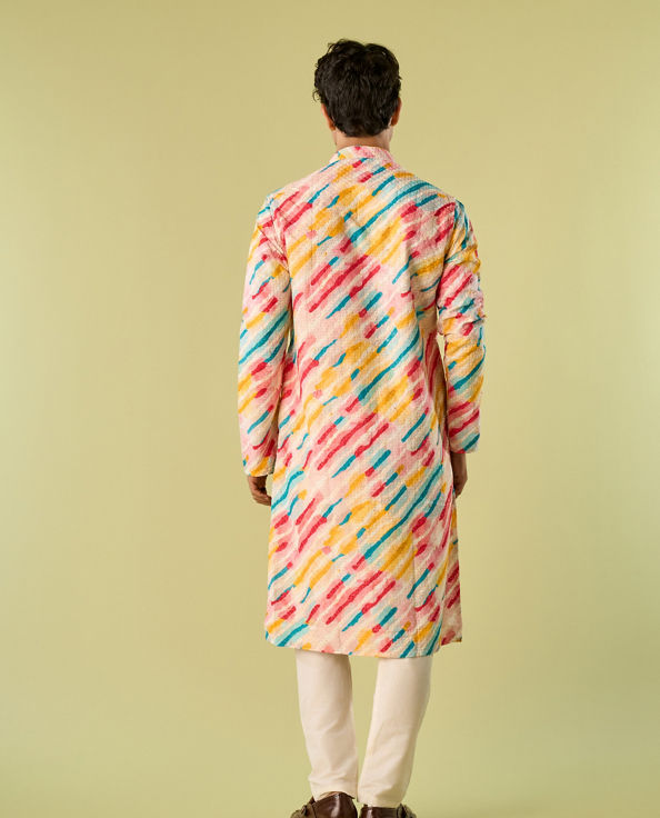 Diwas Men White Elegance Kurta Pajama