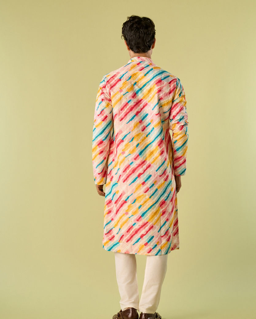 Diwas Men White Elegance Kurta Pajama