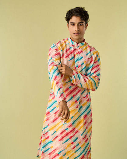 Diwas Men White Elegance Kurta Pajama