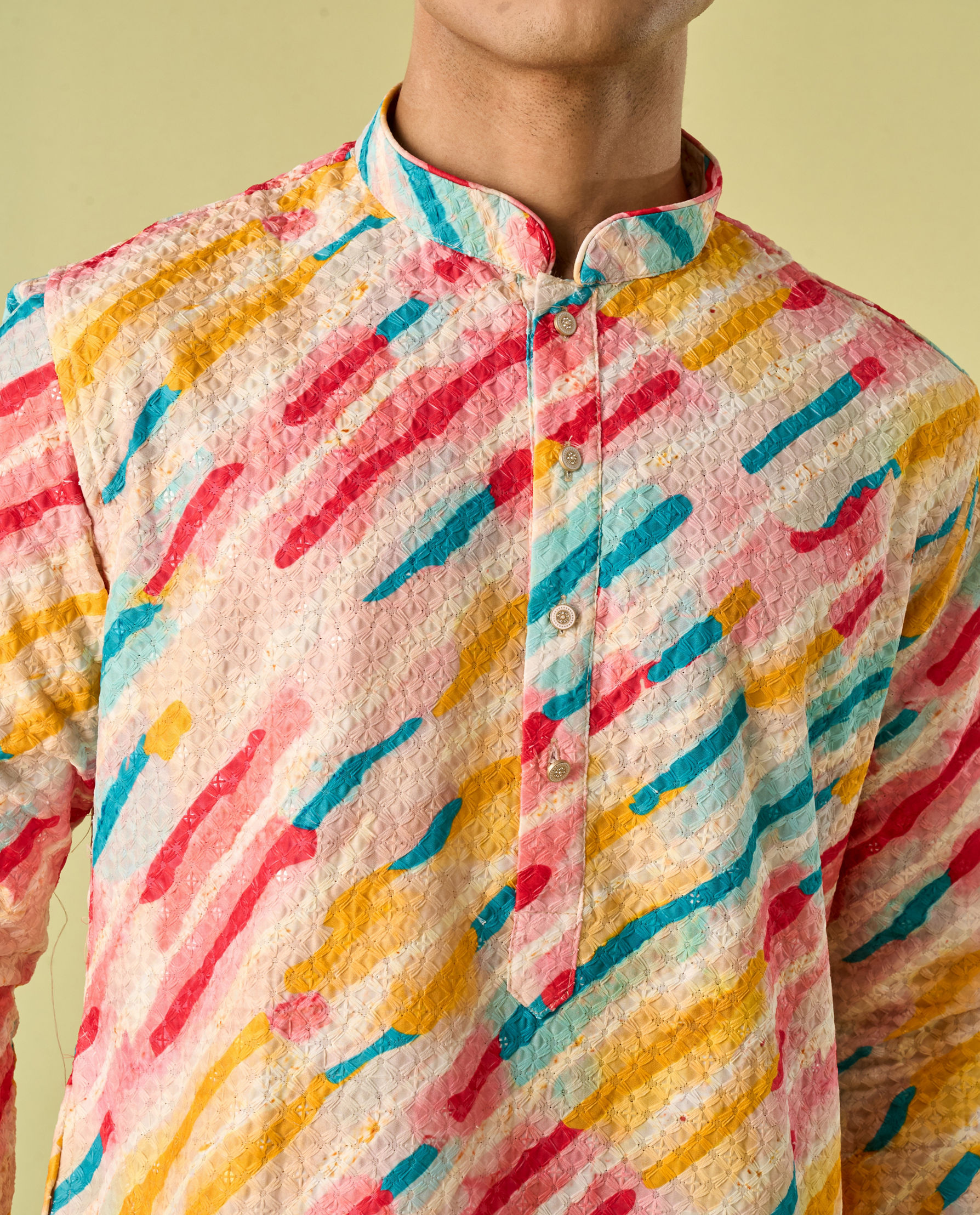 Diwas Men White Elegance Kurta Pajama