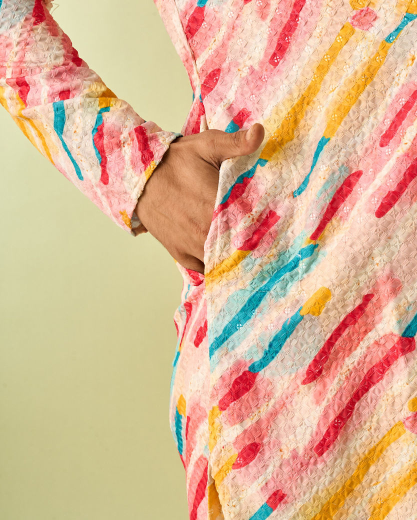 Diwas Men White Elegance Kurta Pajama