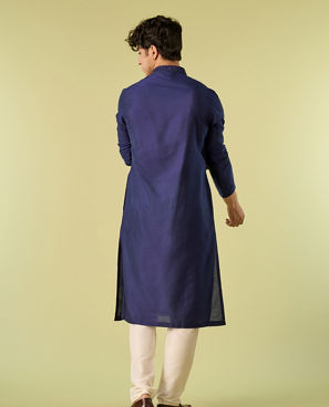 Diwas Men Vibrant Blue Elegance Kurta Pajama