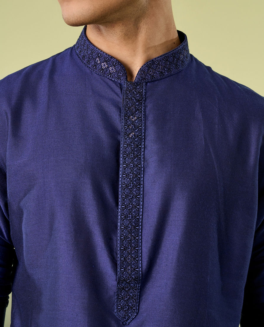 Diwas Men Vibrant Blue Elegance Kurta Pajama