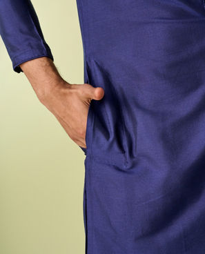 Diwas Men Vibrant Blue Elegance Kurta Pajama