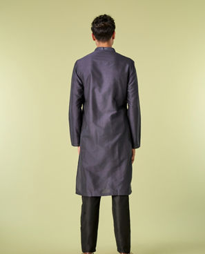 Diwas Men Dark Grey Elegance Kurta Pajama