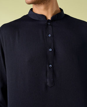 Diwas Men Dark Blue Elegance Kurta Pajama