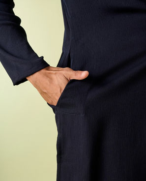 Diwas Men Dark Blue Elegance Kurta Pajama