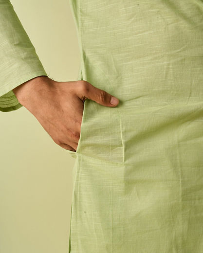 Diwas Men Emerald Delight Cotton Kurta Pajama