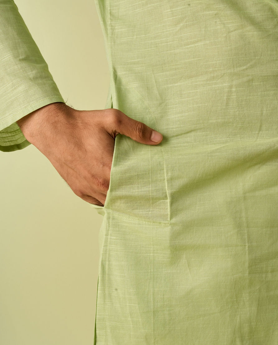 Diwas Men Emerald Delight Cotton Kurta Pajama