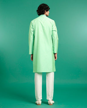 Diwas Men Emerald Green Festive Kurta Pajama