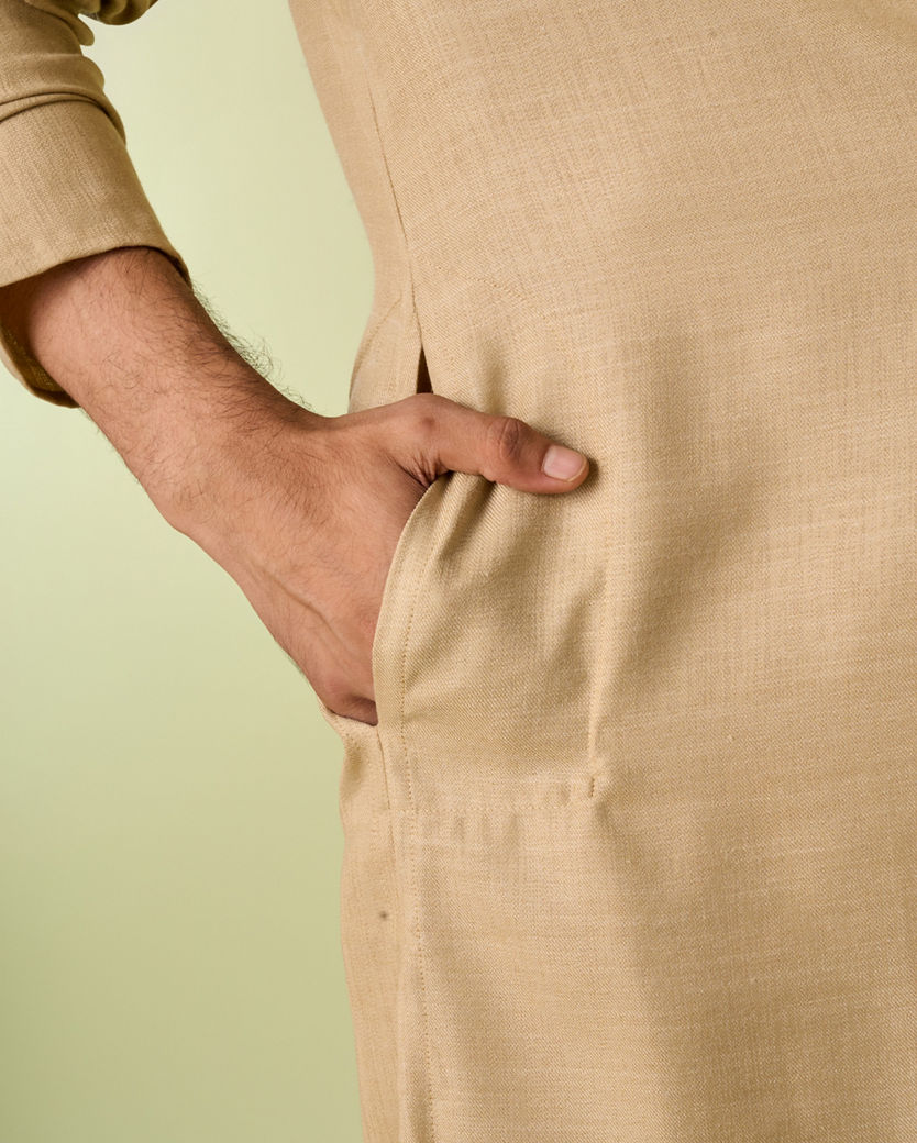 Diwas Men Fawn Fiesta Kurta Pajama