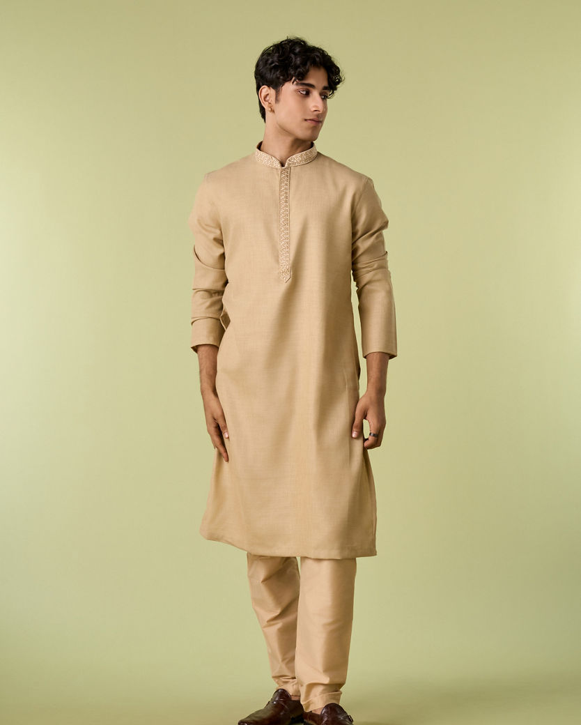 Diwas Men Fawn Fiesta Kurta Pajama