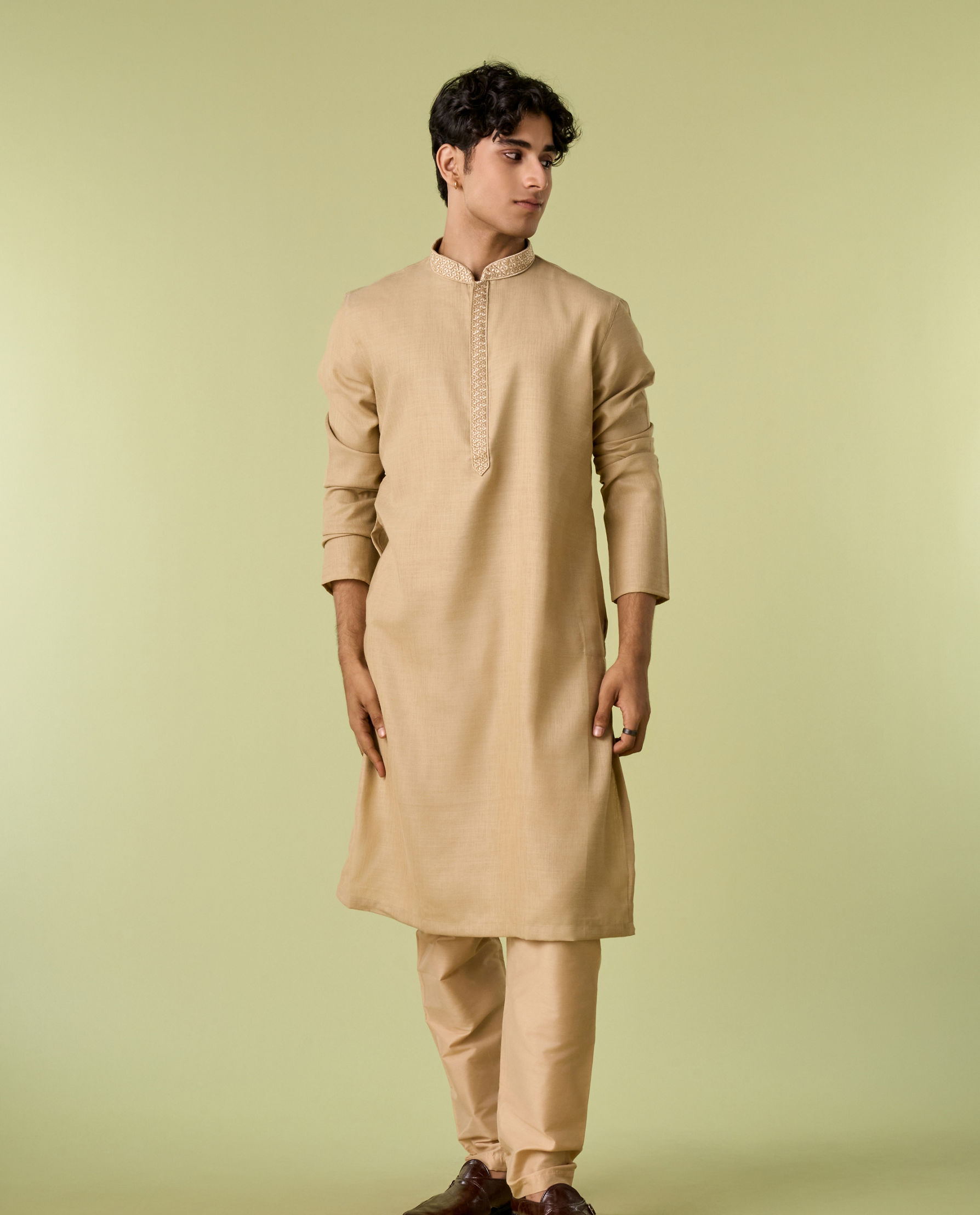 Diwas Men Fawn Fiesta Kurta Pajama