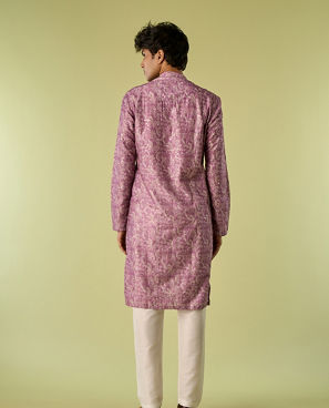 Diwas Men Lilac Elegance Kurta Pajama