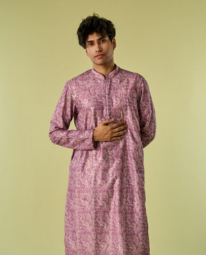 Diwas Men Lilac Elegance Kurta Pajama