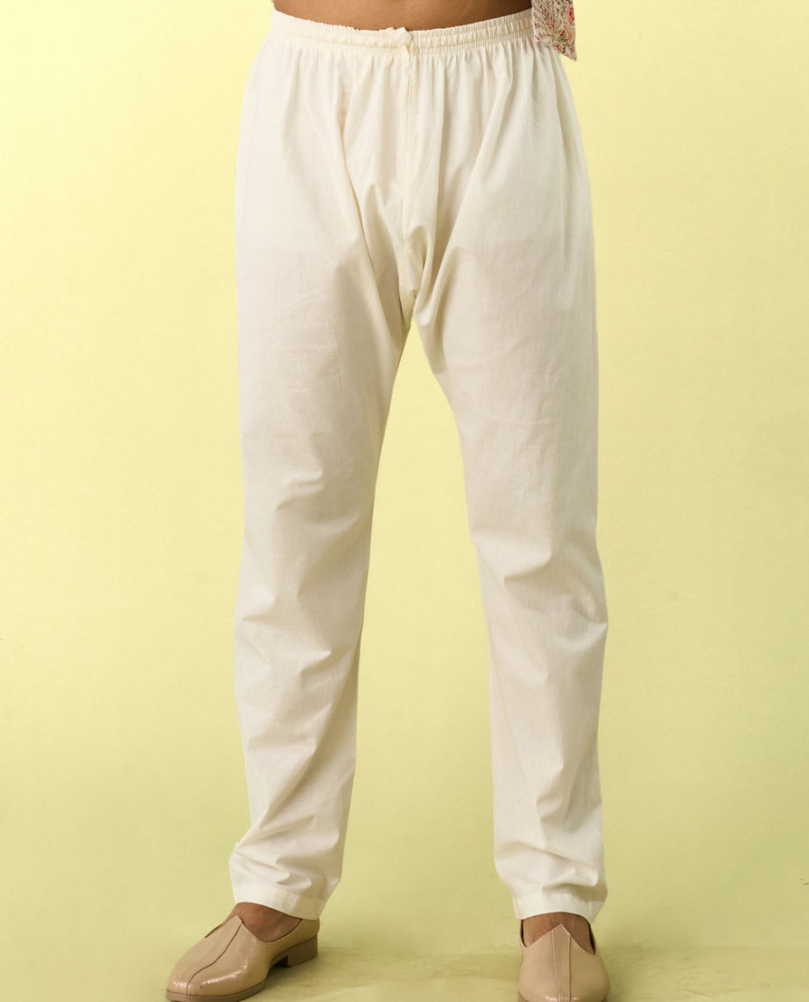 Diwas Men Elegant Cream Kurta Pajama Set