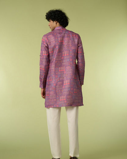 Diwas Men Sublime Lilac Kurta Pajama