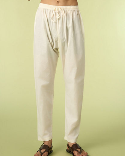Diwas Men Elegant Fawn Cotton Kurta Pajama