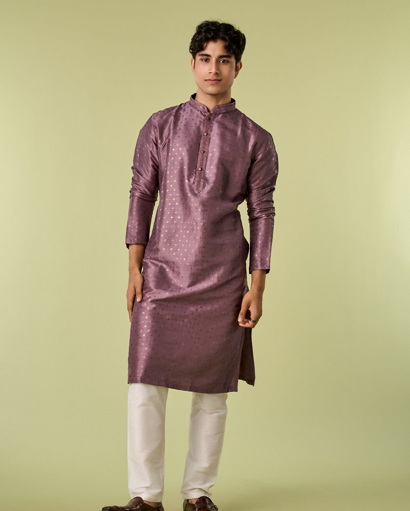 Diwas Men Regal Purple Kurta Pajama