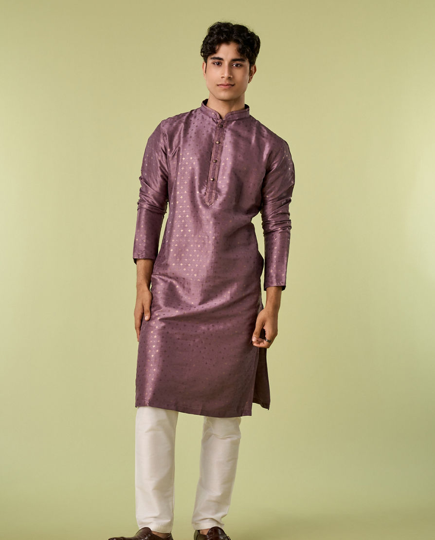 Diwas Men Regal Purple Kurta Pajama
