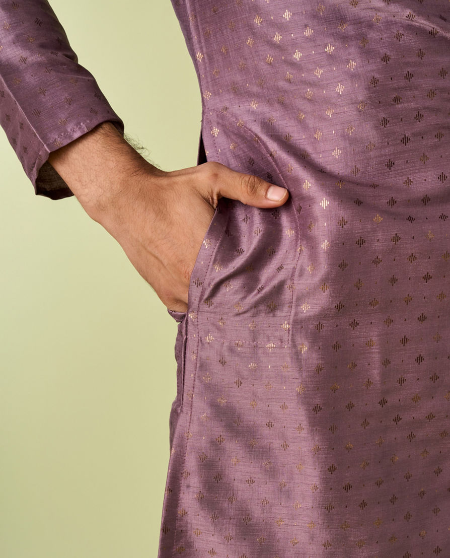 Diwas Men Regal Purple Kurta Pajama