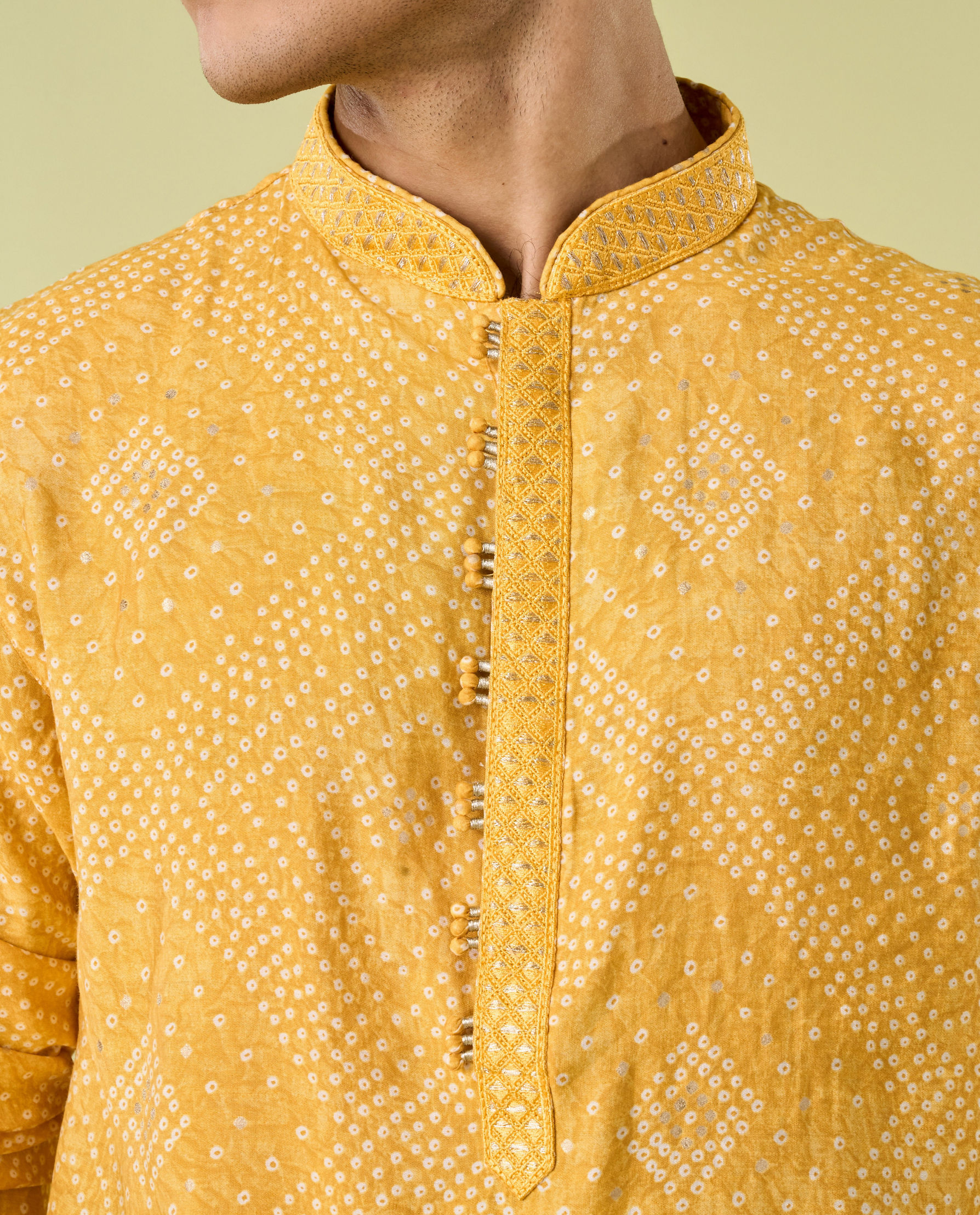 Diwas Men Sun Kissed Yellow Elegance Kurta Pajama