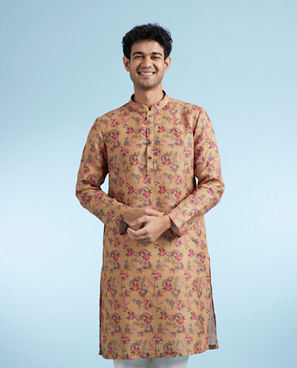 Diwas Men Mehndi Green Radiance Kurta Pajama
