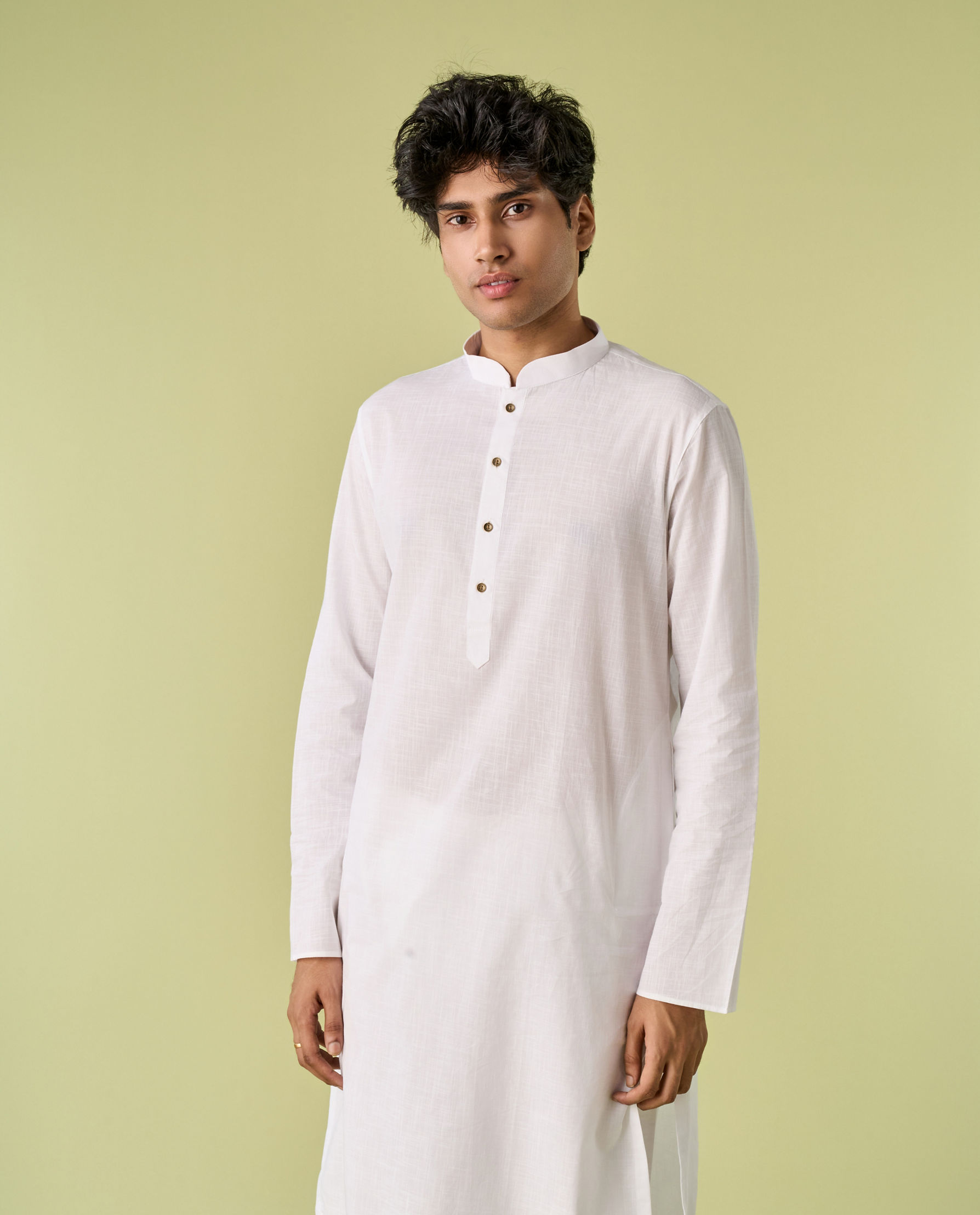 Diwas Men Classic White Kurta Pajama Set