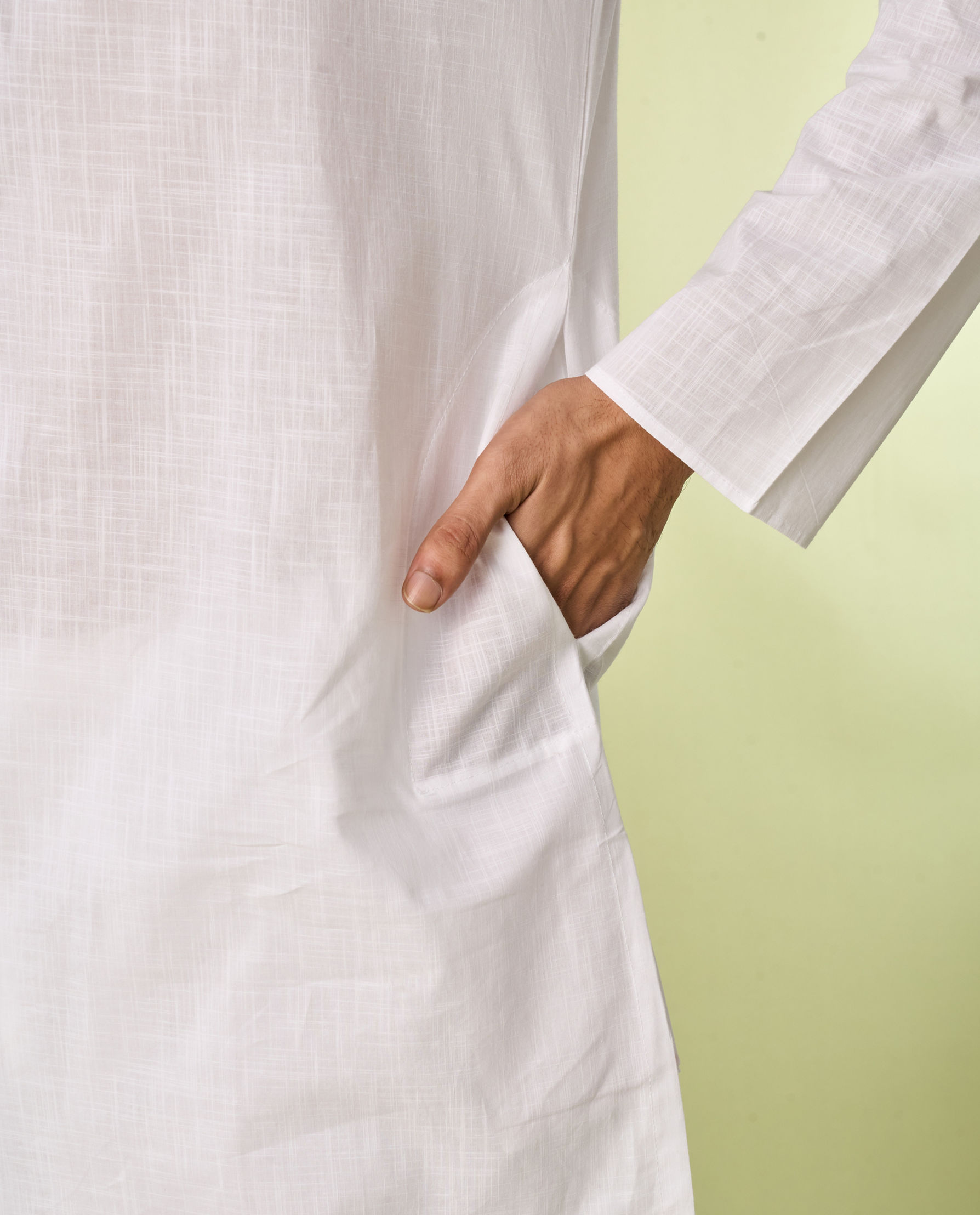 Diwas Men Classic White Kurta Pajama Set