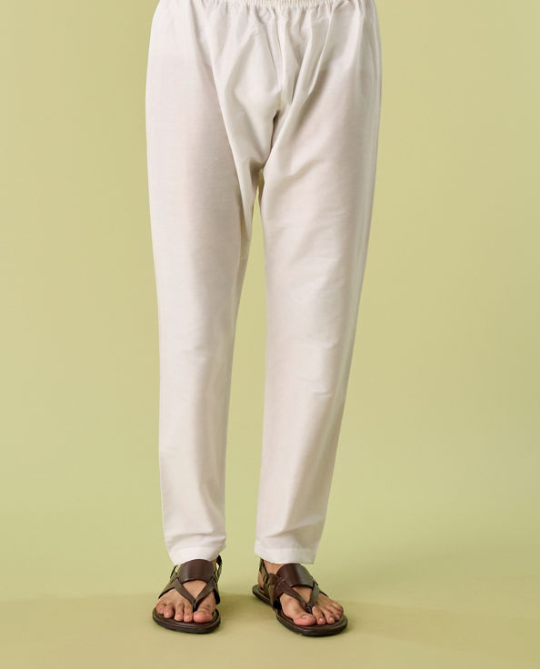 Diwas Men Classic White Kurta Pajama Set