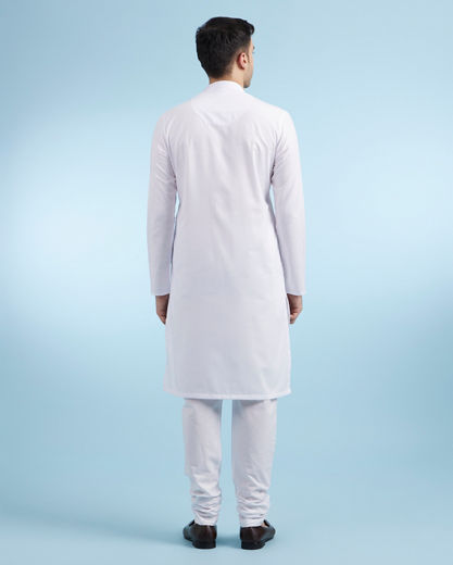Diwas Men Ethereal White Ensemble Kurta Pajama