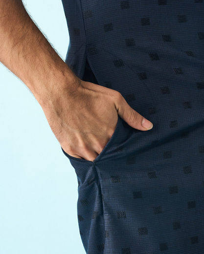 Diwas Men Dark Blue Kurta Pajama Ensemble