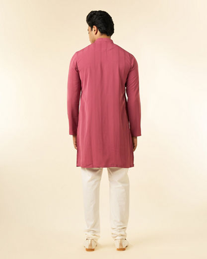 Diwas Men Resplendent Dusty Pink Kurta Pajama