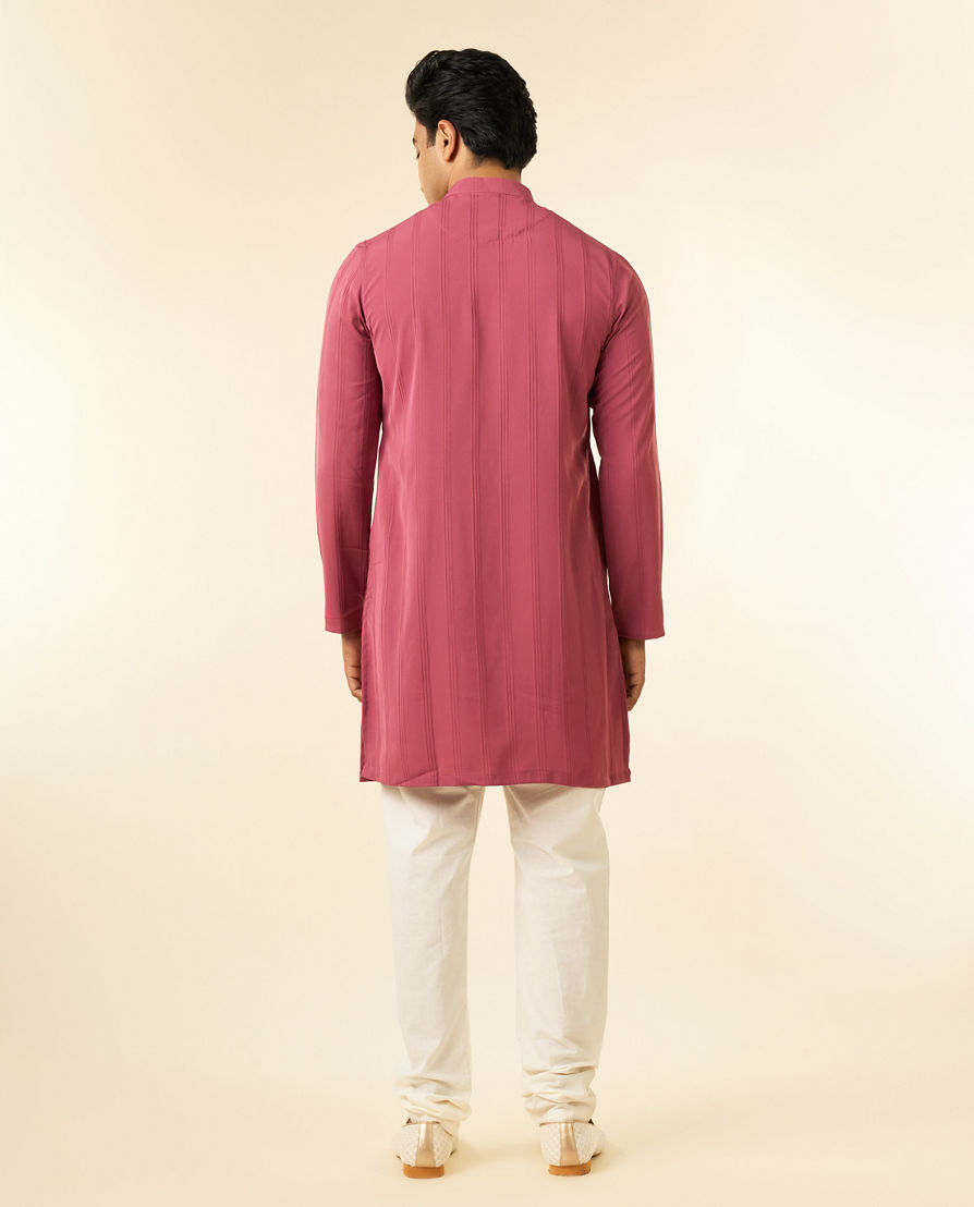 Diwas Men Resplendent Dusty Pink Kurta Pajama