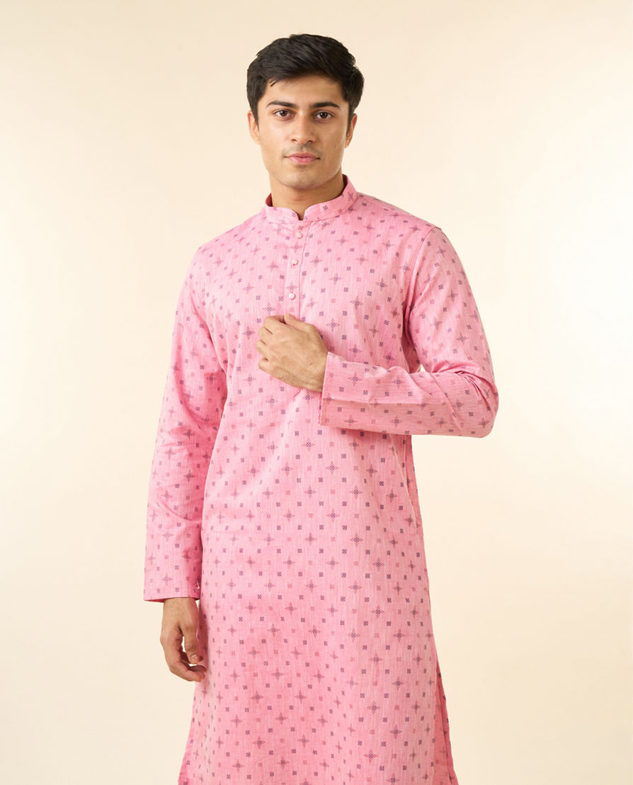 Diwas Men Splendid Pink Kurta Pajama