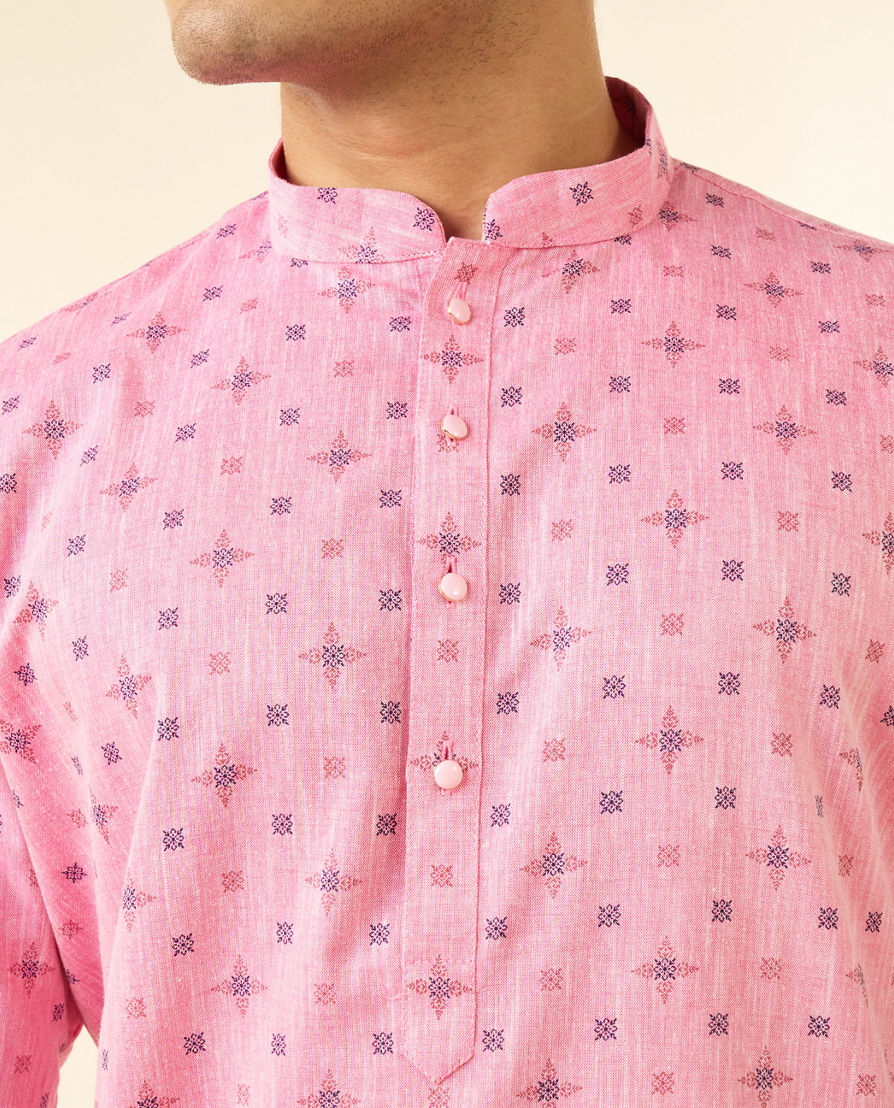 Diwas Men Splendid Pink Kurta Pajama