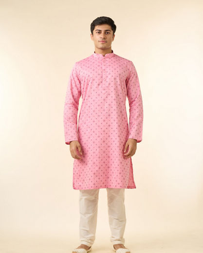 Diwas Men Splendid Pink Kurta Pajama