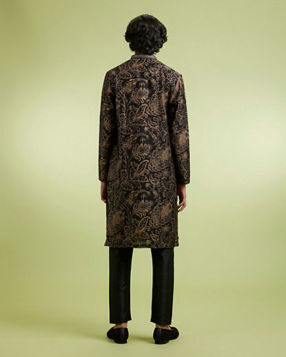 Diwas Men Black Elegance Kurta Pajama